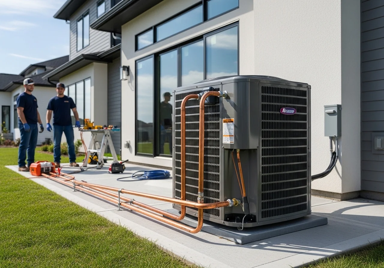 New high-efficiency AC unit installed at a San Jose residence
